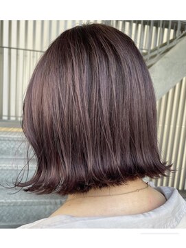 フィゼル あべのルシアス店(Aujua fizelle) 【ダブルカラー×ハイライト】ピンクグレージュfizelle三宅佳代