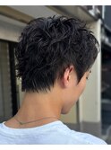"dartsマツダレン"ピンパーマ【無造作カールショート】