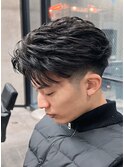 毛流れアクティブショートパーマ/メンズ/刈り上げ/眉毛/ツイスト