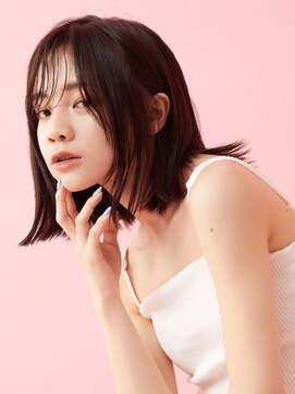 ラフィス ヘアー ラヴィ 寝屋川店(La fith hair lavie) 【La fith】ぱつっとボブ×チョコレートブラウン