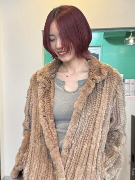 スリット(slit) ワインレッドボブレイヤー