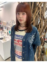 ソーソー(SoSo)&nbsp;レイヤーカット×オレンジカラー5.9ニュアンスウルフ