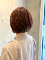 ロッカヘアエジェ(ROCCA hair eje.) ココアベージュ首元すっきり 大人ショートボブ