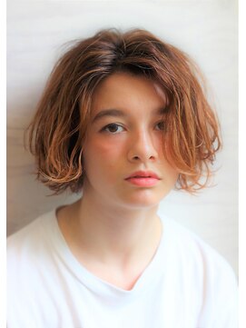 ベイルーム(BAYROOM by HONEY omotesando) 【BAYROOM横浜】ベージュオレンジ×ショートボブ