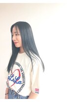 ヘアメイク オブジェ(hair make objet) dark blue long☆★KAI☆☆