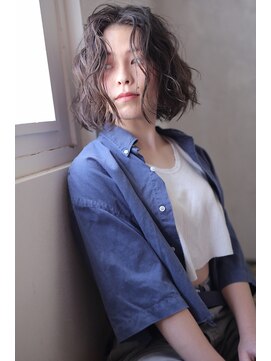 ソイ コンク 下北沢(soi conc) ウェット×ゆるウェーブボブ