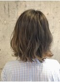 ハイライトカラー　グレージュカラー　初めてのハイライト