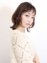 【lore 銀座】艶ベージュ×大人ウルフ