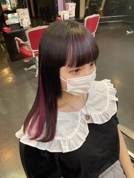 アンリップ ジー(salon unripＧ) m.m前髪カラーandイヤリングカラー