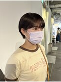 CAF FUKO ブラウンカラー/マッシュショート/大阪/心斎橋