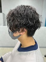 リット×ベリエ(Lit.×belier)&nbsp;波巻きスパイラルパーママッシュショート無造作パーマ刈り上げ