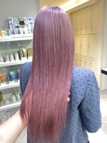 ベレーザ 渋谷(BELEZA)&nbsp;3701ベビーピンクグラデーションカラーカシスレッドロング