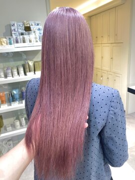 ベレーザ 渋谷(BELEZA) 3701ベビーピンクグラデーションカラーカシスレッドロング