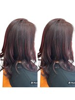 フレンズ 手稲店(friend's)&nbsp;ハイライトにヴァイオレットピンクを重ねて♪