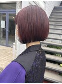 前髪/マチルダボブ/ピンクベージュ/インナーグレージュ/表参道