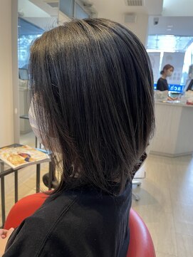 ヘアーリゾートラシックアールプラス(hair resort lachiq R+) 《R＋》オリーブグレー◎ウルフレイヤー