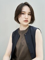 20代30代40代マチルダボブ前髪なし大人可愛いボブ