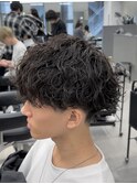 波巻きパーマツイストメンズパーマツイスパスパイラルパーマ