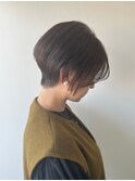 コンパクトショートボブ 顔周り似合わせレイヤー 30代40代