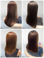 美容室フルール&nbsp;★縮毛矯正ロング♪コスメストレート髪質改善カラー艶感