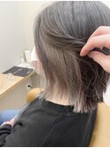 インナーカラー ホワイトベージュ