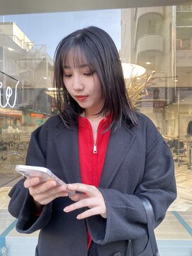 ゼスト 八王子店(ZEST) 地毛風カラー 顔周りレイヤー