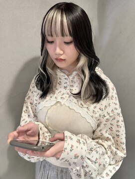 ペレ 梅田(PELE) 前髪/アンブレラカラー/こなれミディ/イメチェン/ウェーブパーマ