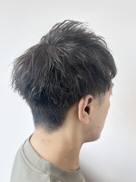 アルファ(Hair Salon alpha) 【大人×透明感】アッシュベージュ×ハイライト　メンズショート