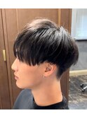 メンズマッシュパーマニュアンスパーマスパイラルパーマ刈り上げ