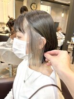 レム 溝の口(REM)&nbsp;イヤリングカラー×ホワイトシルバー【溝の口美容室】