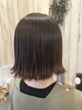 ヘアーアトリエ アンル(hair atelier anle) シルキーストレート×外はねボブ
