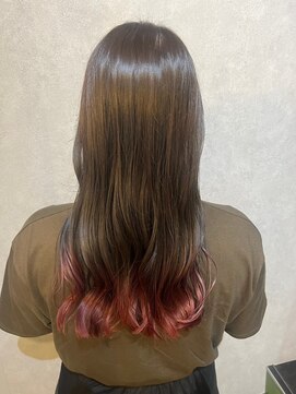 ウィスプ 赤羽店(wisp) 冬のデザインカラー グラデーション/髪質ケア/ケアブリーチ#