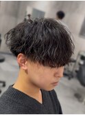 緩め縦落ちツイストスパイラルパーマ/名古屋栄/メンズヘアカット