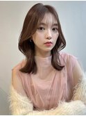 大人ガーリー大人美人透明感髪質改善ニュアンスカラー
