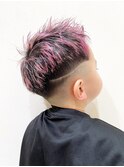 キッズフェードバリアートピンクメッシュ