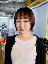 ワンインチ(1 inch)&nbsp;オレンジカラー/レッドカラー/前髪カット