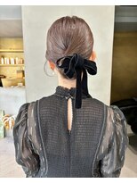 ヘアー アイス ルーチェ(HAIR ICI LUCE) 結婚式参列ヘアセットタイトヘア/中西