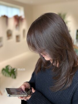 メイン(『　　』main) レイヤー×オリーブブラウン