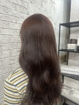 アジールヘア 赤羽駅南口店(agir hair)&nbsp;ブリーチなしダブルカラーレッドブラウンロングヘア(赤羽/赤羽)