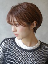 カライングドゥ(ing deux)&nbsp;大人可愛い20代30代40代黒髪前下がりショートボブ丸みショート◎