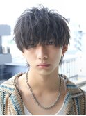 細束無造作マッシュ