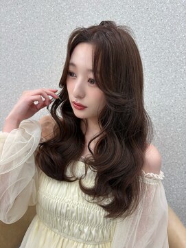 天神美容室 【Kanami指名】レイヤー×マロンベージュ