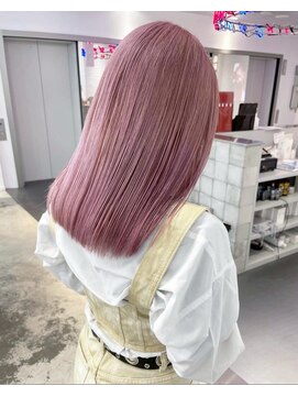 GAME天神ダブルカラー/ブリーチ/ケアブリーチ/ハイブリーチ/ブリーチなしダブルカラー ダブルカラー/ケアブリーチ/ミルクティーベージュ/レイヤー/天神