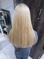 アジールヘア 池袋東口店(agir hair) ブリーチ二回ハイトーンブロンド 池袋ブリーチ池袋カラー