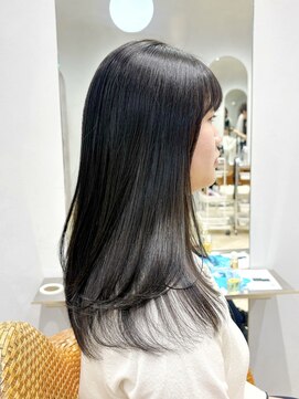 ティエラ 原宿 表参道(Tierra) 【Tierra美侑】地毛風ブルーブラックで透明感カラー