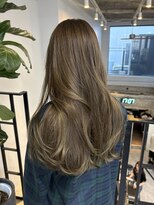 ヌープヘアーアイス(NUUP.hair ici)&nbsp;オリーブベージュ×髪質改善×ブリーチなし透明感ヘア