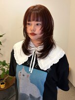 ノル 栄矢場町(nol)&nbsp;オレンジブラウン×ハッシュカットレイヤー
