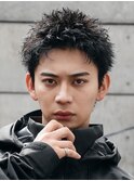 原宿アクティブショートルーズショートパーマツイストパーマ緩め