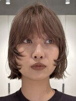 テクネ 天神大名(techne)&nbsp;天神大名顔周りレイヤーカットミディアムボブタッセルボブパーマ