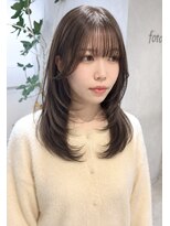 フォト 武蔵小杉(foto) 大人ナチュラルレイヤー/グレージュ/ハッシュカット